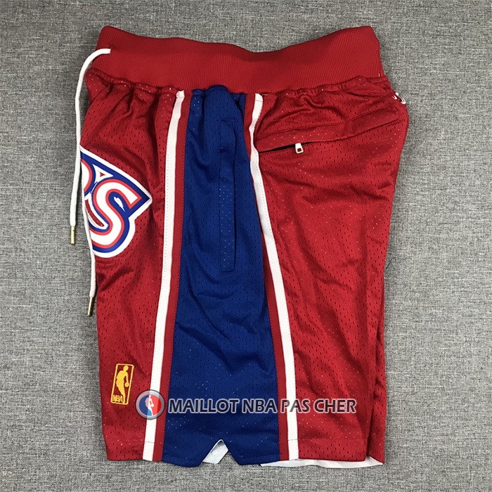 Short Philadelphia 76ers Mitchell & Ness 1996-97 Rouge